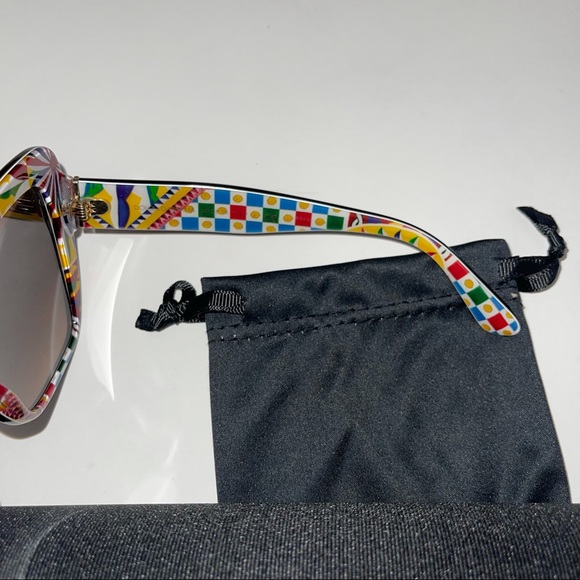 Dolce and Gabbana 54mm Gradient Butterfly Sunglasses Havana / Brown Gradient - Picture 11 of 15